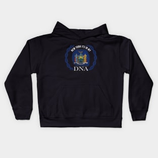 New York Its In My DNA - New Yorker Flag - Gift for New Yorker From New York Kids Hoodie